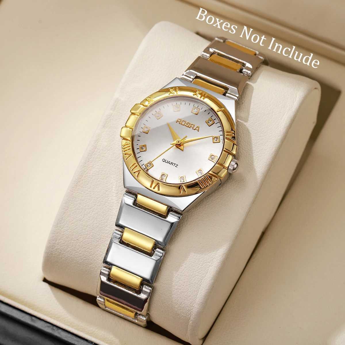 Luxury Rhinestone Women Quartz Fashion Stainless Steel Strap Wristwatches for Ladies Clock Reloj Mujer (Without Box) W250806