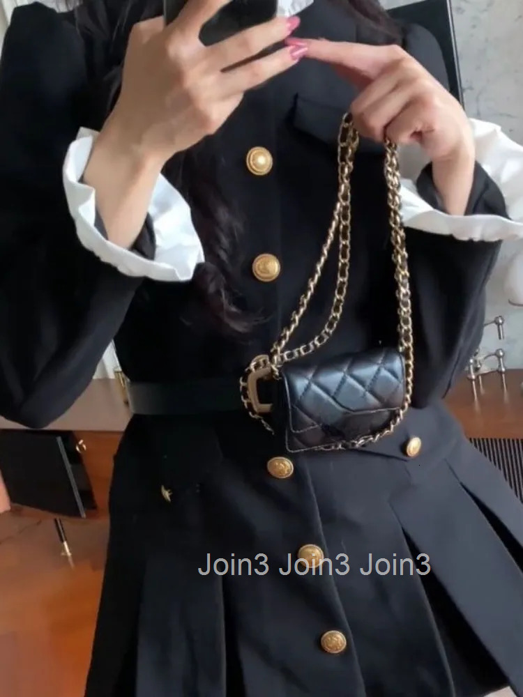 Elegant Woman Party Dress Slim Waist Single Breasted Robe Femme Vestidos De Mujer Vintage Y2k Contrast Color A-line Dresses