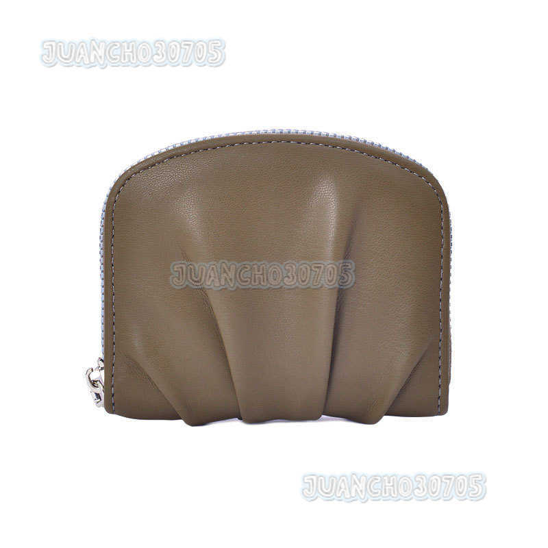 Pleated New Simple Cute Small Wallet for Women Celebrity Solid Color Versatile Coin Purse Wallet H250806