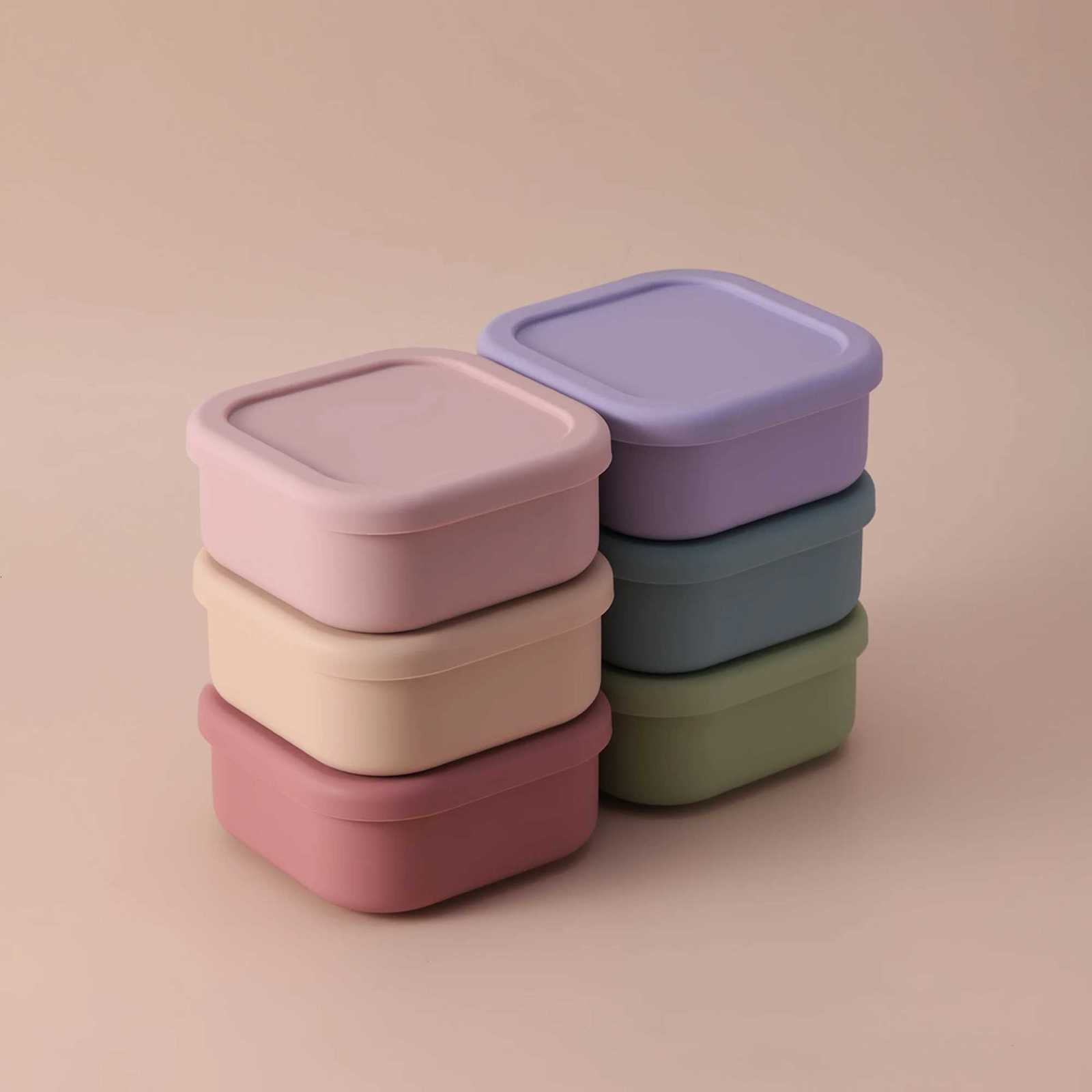 1PCS Color Kids Silicone Lunch Box Microwave Safe BPA Free Food Storage Keeping Fresh Snack Bento For Outdoor Picnic Tableware X250806