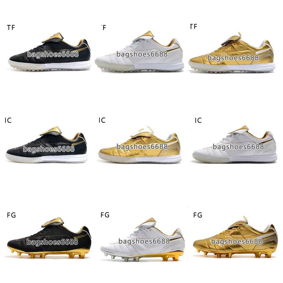 Mens Low Tiemp0 9 Elite United Soccer Cleats R10 TF Soccer Shoes Leg 10s Designer Touch Academy Pack Emerald Youth FG Outdoor Sneakers Football Boots