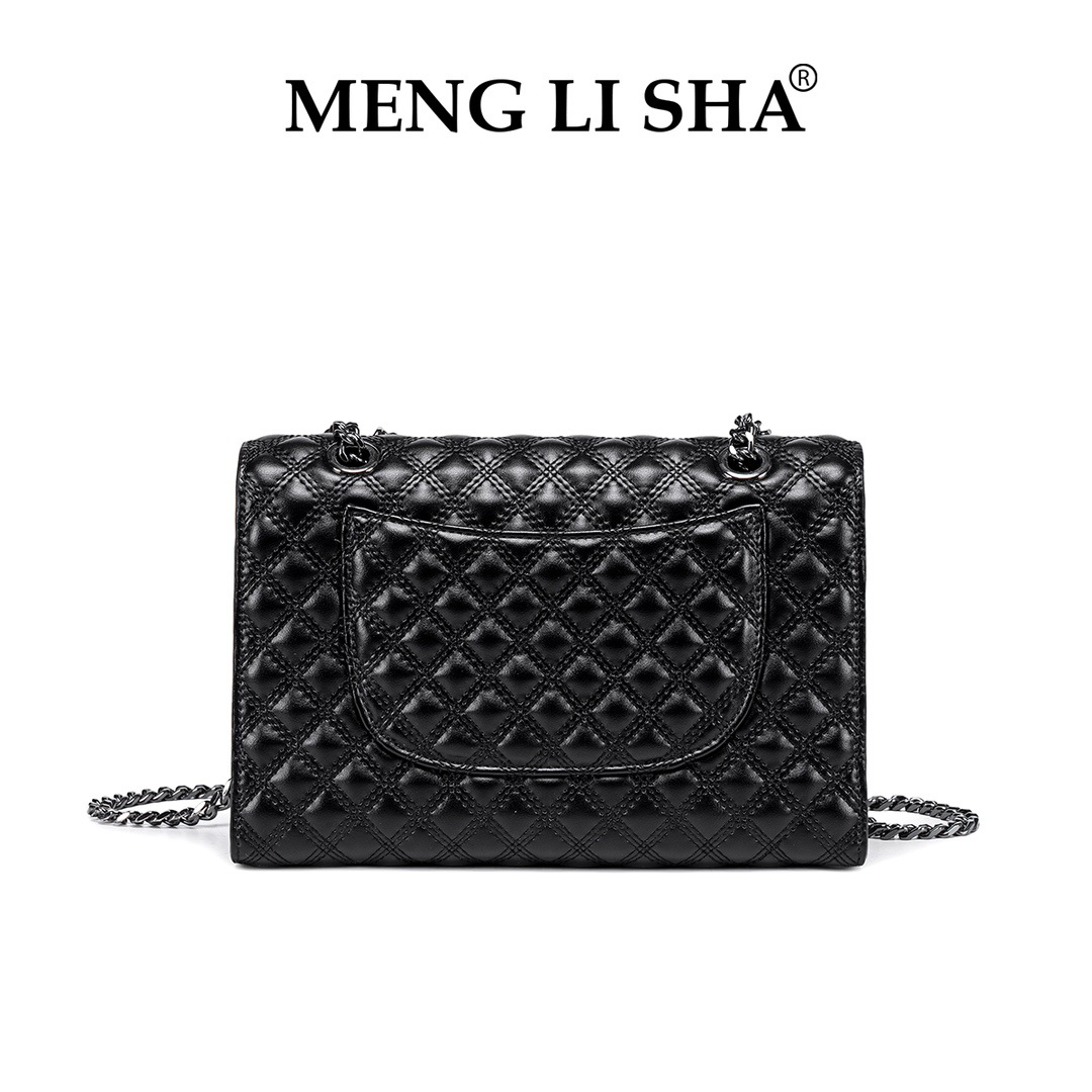MENG LI SHA Korean-style new casual and personalized diamond-patterned single - shoulder underarm bags for women Commuting bags with large capacity