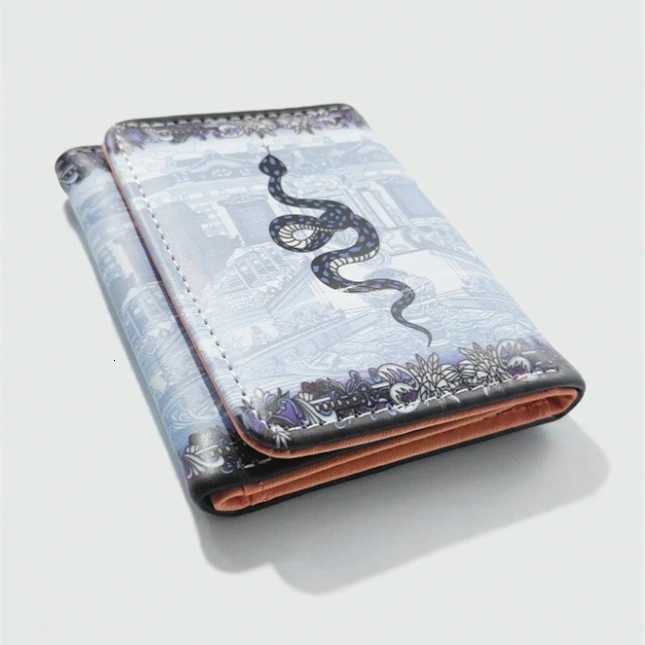 1pc Gothic Style Dark Snake Printed Wallet New Fashion Vintage Coin Purse Leather Mens Aesthetic Short Card Wallet XJ250806
