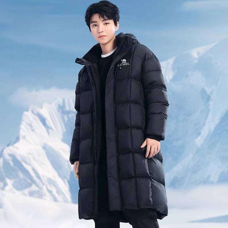 GOLDEN CAMEL Outdoor Long Down Jackets Women 3A Antibacterial Water- Windproof Graphene Coats for Men 2024 Winter