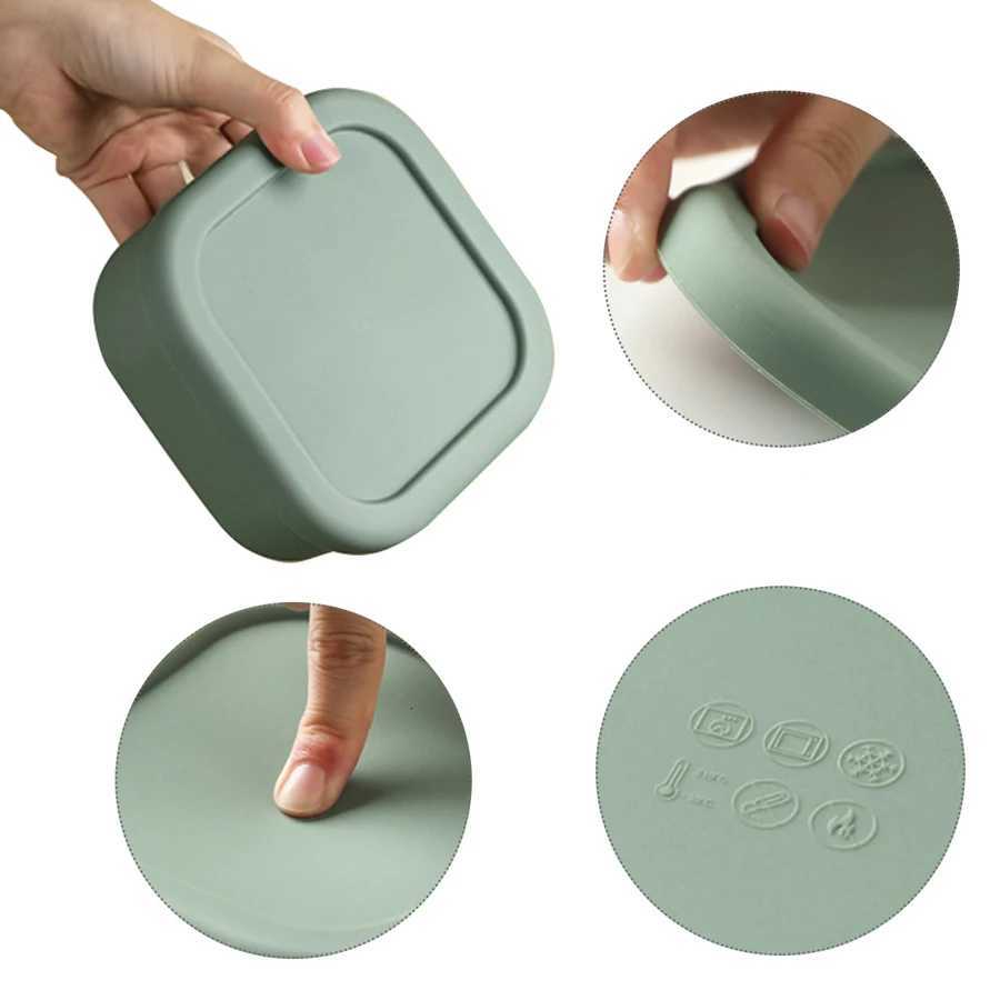 Baby Silicone Feeding Bowl Dishes Plate Childrens Tableware Microwave Heating Fresh-Keeping Leakproof Lunch Box Baby Supplies X250806