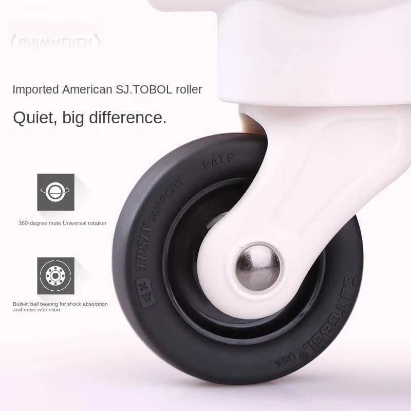 Retro Luggage Cute Cherry Blossom Pink Trolley Case Silent Spinner Wheel 20 inch Travel Cabin Suitcase 22/24/26/28 inch Set W250805