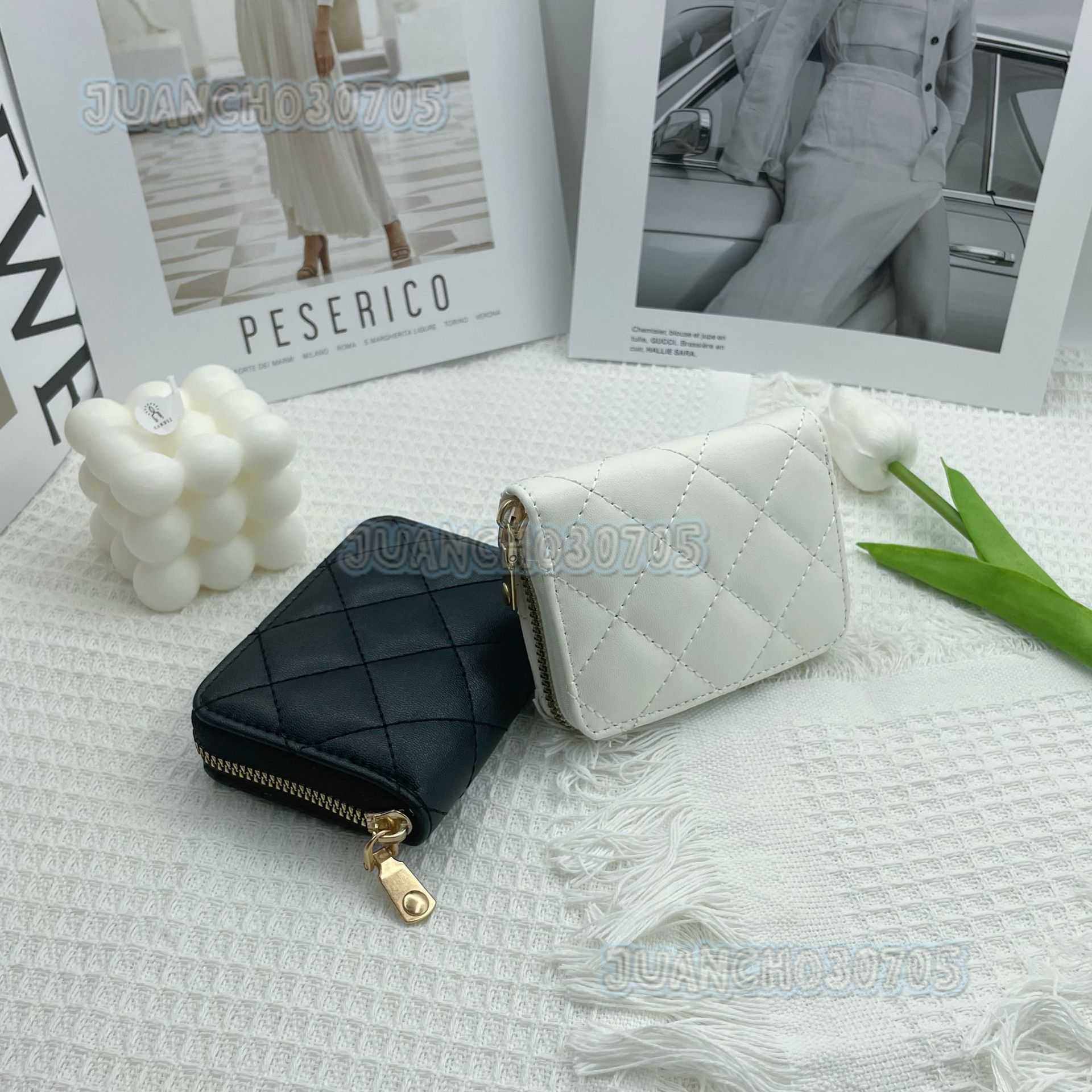 2025 Womens Protection Case Embroidered Lingge 9-card Organ Card Bag Small Zero Wallet H250806 TUES