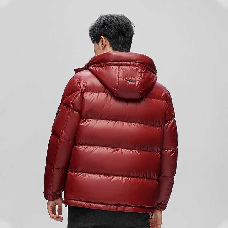 Mens Hooded Casual Down Jacket High Quality Thick Warm Winter Men White Duck Down Jackets Cold Coats Parkas Streetwear W250806