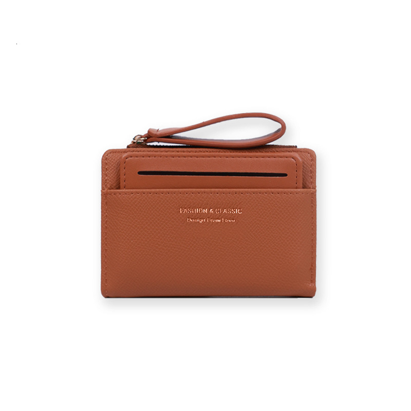 New Women's Short Fashionable High-end Ins Style Card Holder Integrated Multi-card Slots Large Capacity Wallet for Women