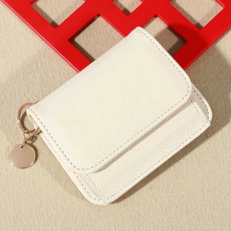 Solid Wallet Color Coin Card Key Lipstick Multicolor PU Leather Purse Casual Cowhide Mini Purse For Ladies XJ250806