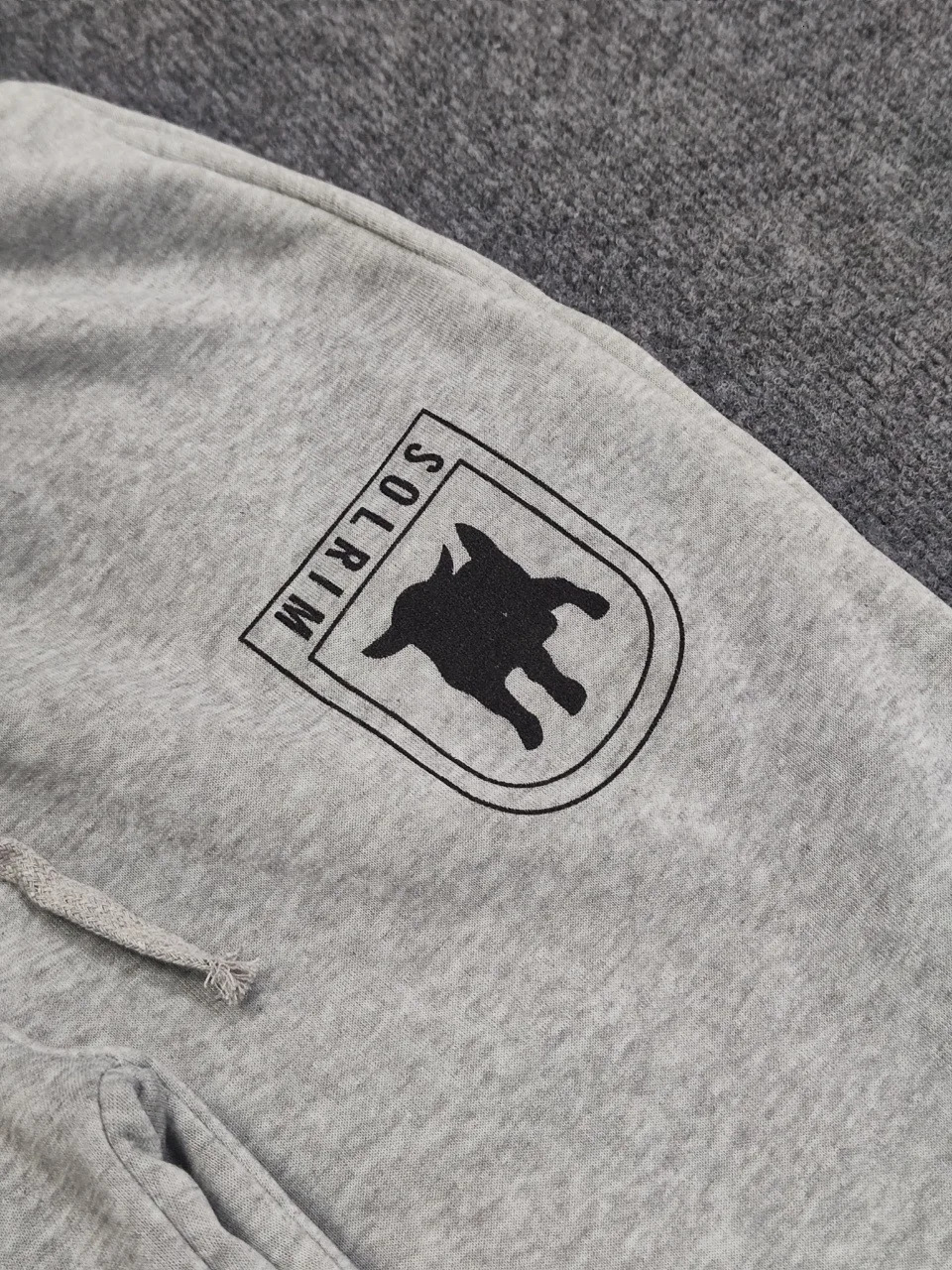 Harajuku Loose Double Waisted Sweatpants Y2K American Solid Color Letter Embroidery Casual Pants Hip Hop Drawstring Waist Jogger 250806