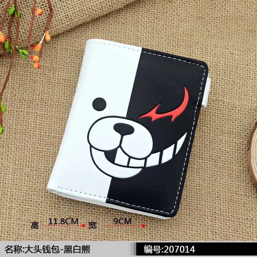 Anime Danganronpa Men Wallets Monokuma Cartoon Short Purse With Coin BagXJ250806