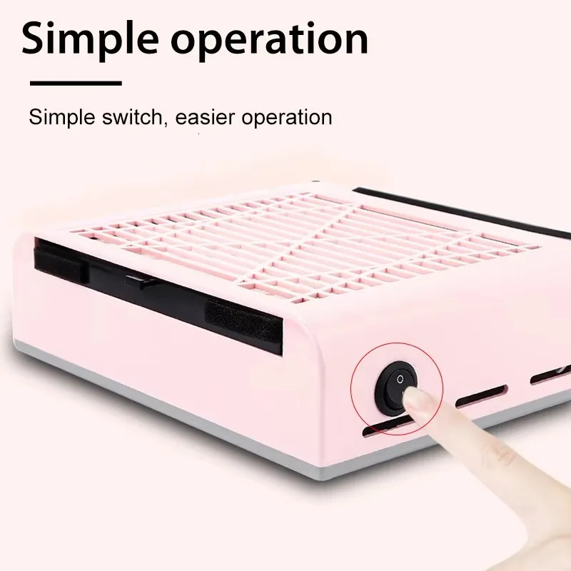 Professional Powerful Nail Duster Exhaust Fan for Nail Art Vacuum Collector Gel Nail Duster for Nail Art Salon Equipment 250729