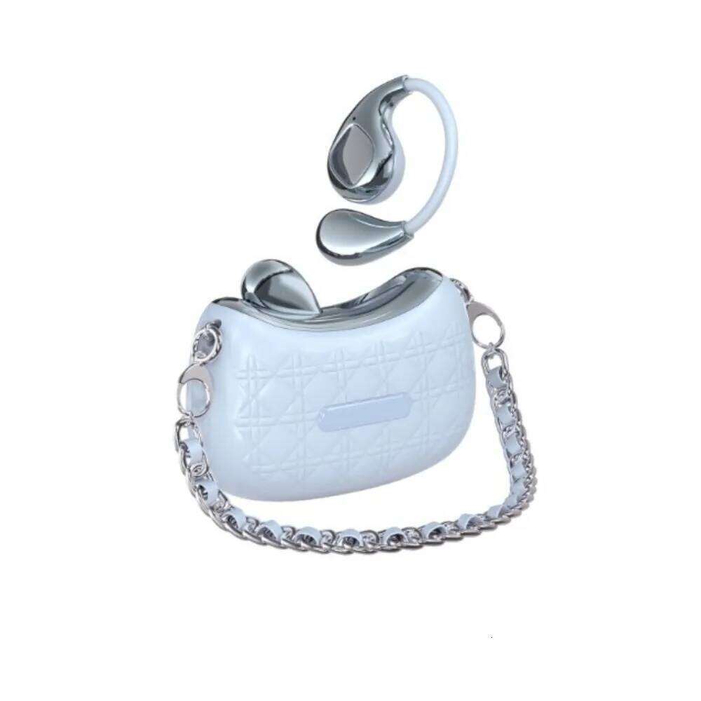 Designer brand ENC touch handbag style earphones waterproof noise reduction wireless bluetooth open wearable stereo earplugs