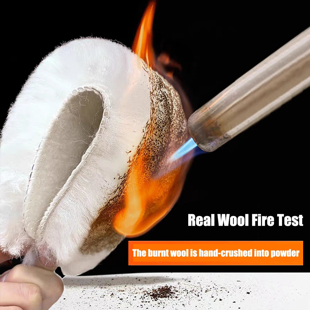 Genuine Sheepskin Fleece Insoles Men Women Winter Thick Cashmere Thermal Real Wool Insoles for Shoes Inner Soles for Snow Boots 250805