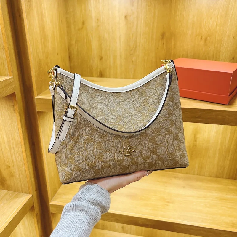 Designer bag fashionable and luxurious European and American printed large capacity high-end crossbody bag versatile shoulder bag armpit bag exquisite