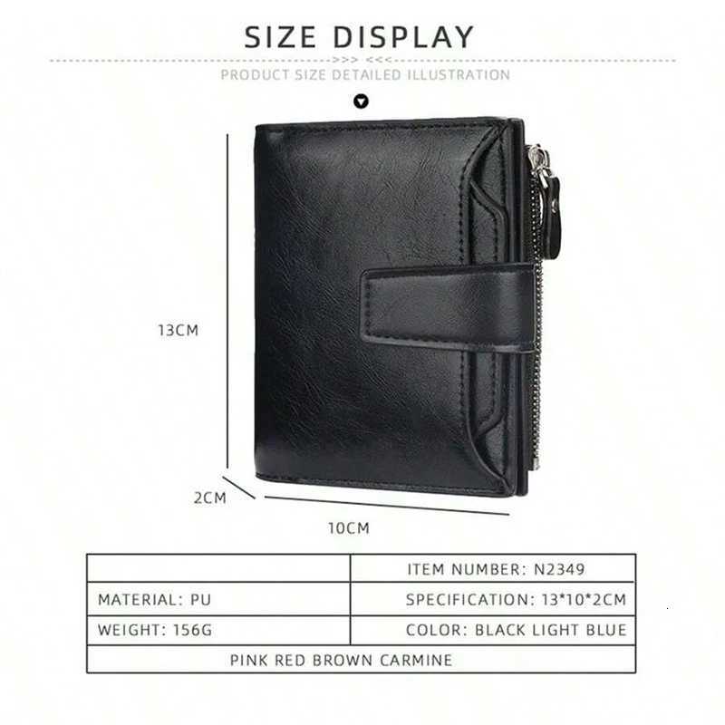 holder Wallet for men and women Purse RFID Blocking Men Leather Wallet Money Bag Wallet best gifts for menXJ250806