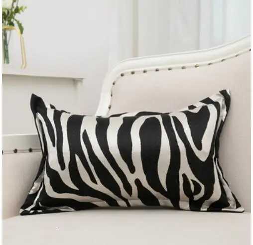 light orange veet horse cushion zebra skin pattern case lumbar cover