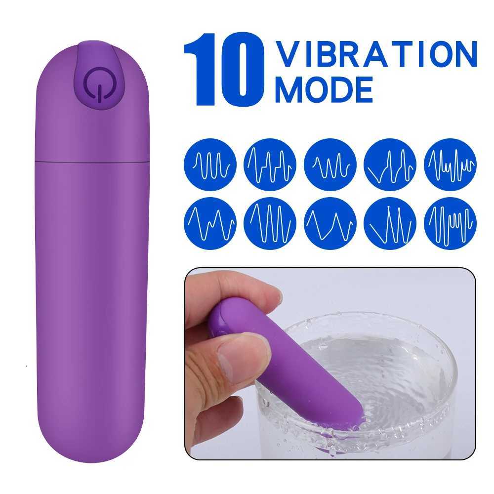 USB Charge Mini Powerful Bullet Vibrator Adult Sex Toys for Women Clitoral Stimulator Vaginal G Spot Vibrators Erotic MasturbationXJ250806