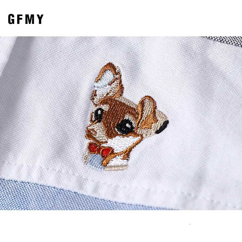 GFMY 2023 Spring 100% Oxford Textile Cotton Full Sleeve Embroidery Pattern Boys Shirt 2T-14T Splice Kid Casual Clothes 9012 X250806