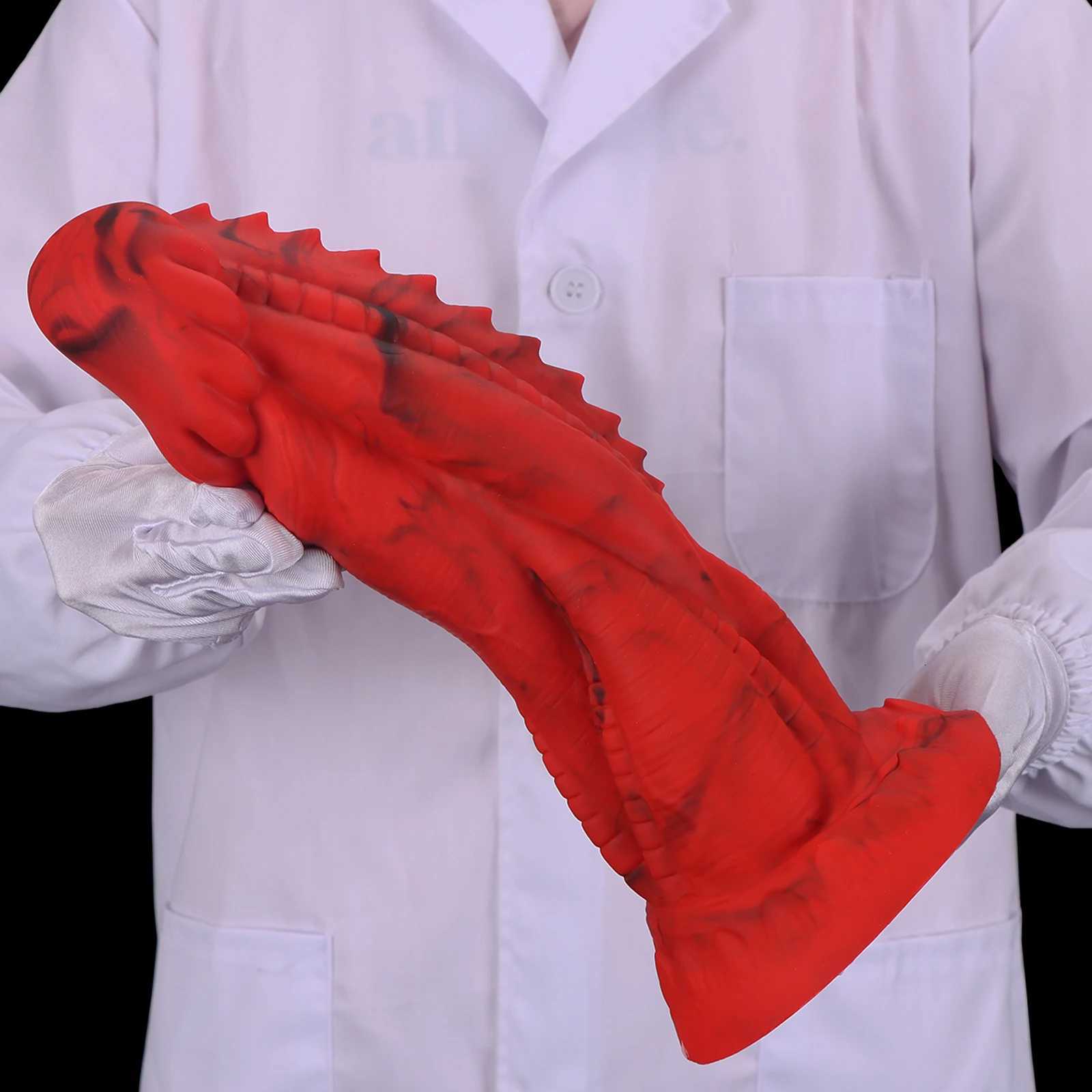 Mixed Color Alien Dildo Granular Huge Penis Soft Muscle Anal Dildo Thick Big Size Sex Toy for Women Men Vaginal Massage Dilator XJ250806