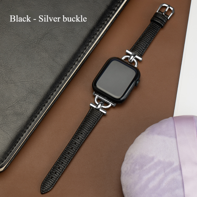 Luxury Womens Wristwatch Band - Genuine leather material 8/7/6/5/4/3/2/1/se/Ultra Suitable for the entire series