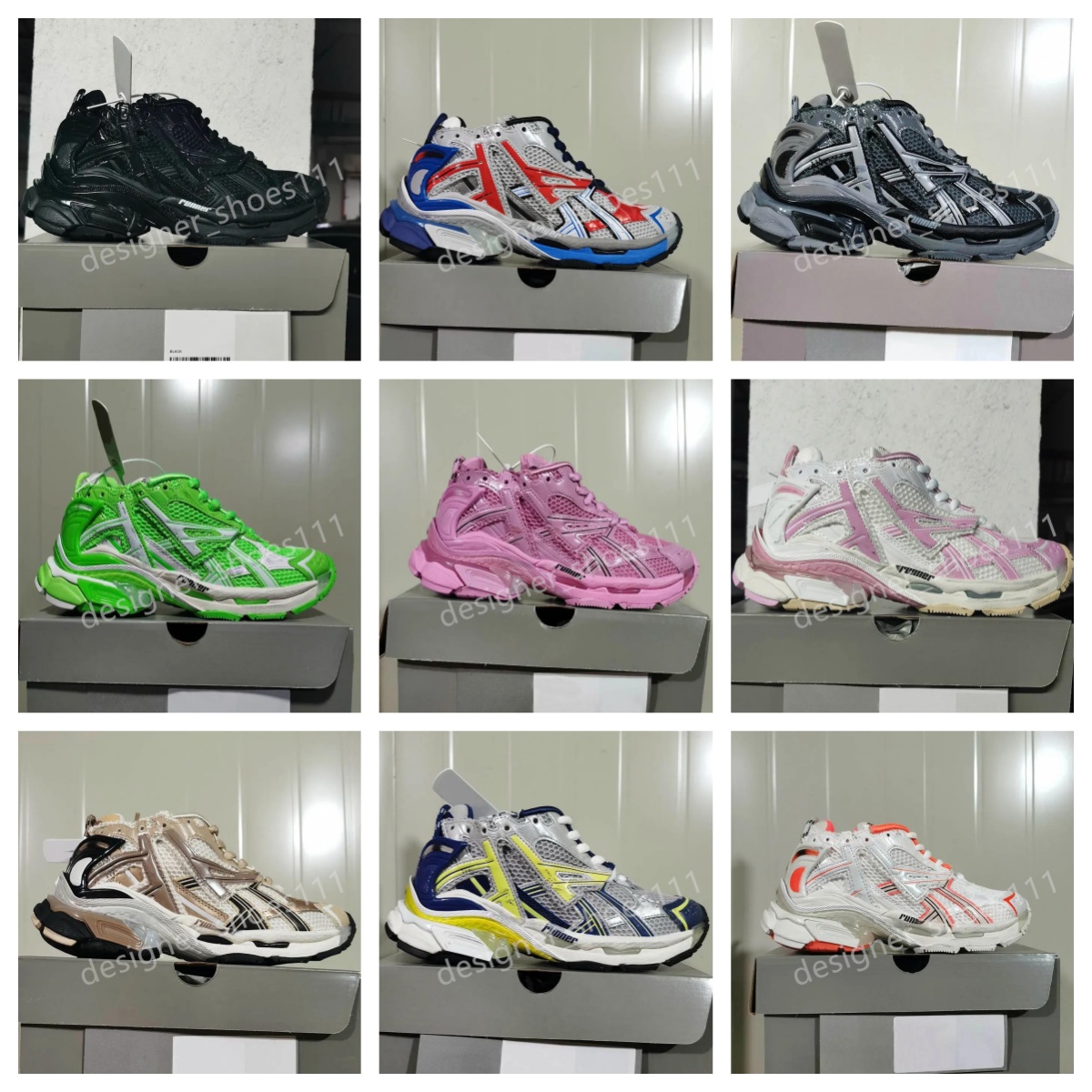 basketball shoes Brand Sneakers Track Runners Designer Platform All Black white Multicolor Pink Blue Grey Ancien Daddy men women trainers Tennis Shoes top
