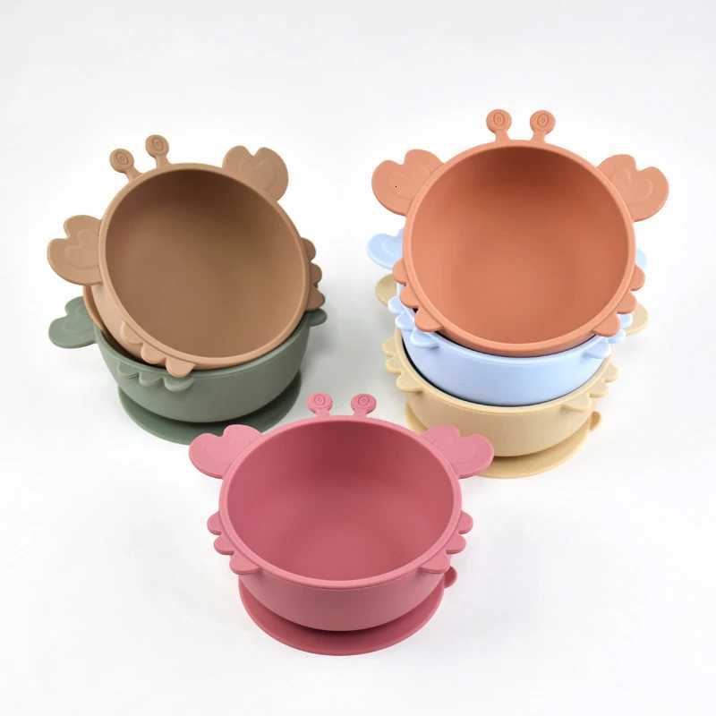 High Quality Feeding Bowl Baby Cartoon Dishes Kid Dining Plate Food Grade Silicone Tableware Suction Cup Bowl BPA Free X250806