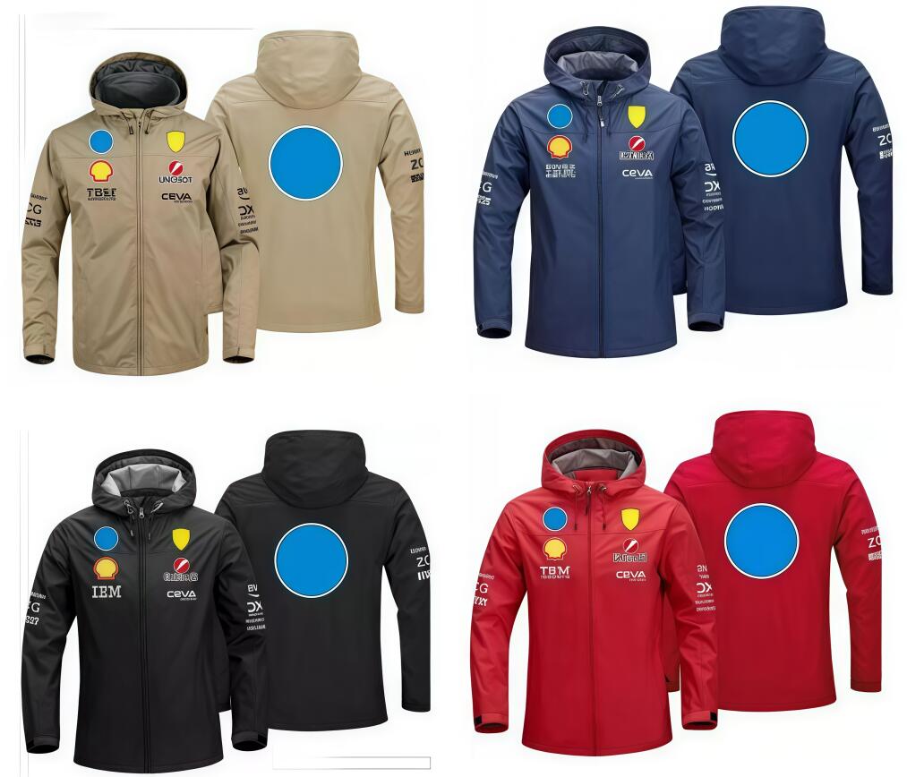 F12025 Formula 1 Racing Hoodie New F1 Logo Waterproof Jacket