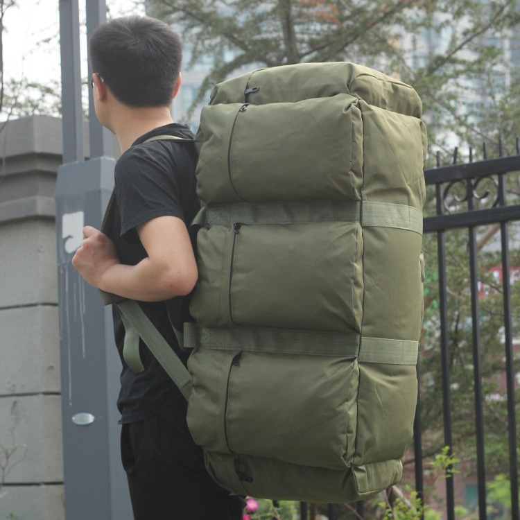 100L Large Luggage Camping Bag Army Backpack Men Outdoor Travel Shoulder Hiking Trekking Trip Tourist Military Tactical Bags 241127