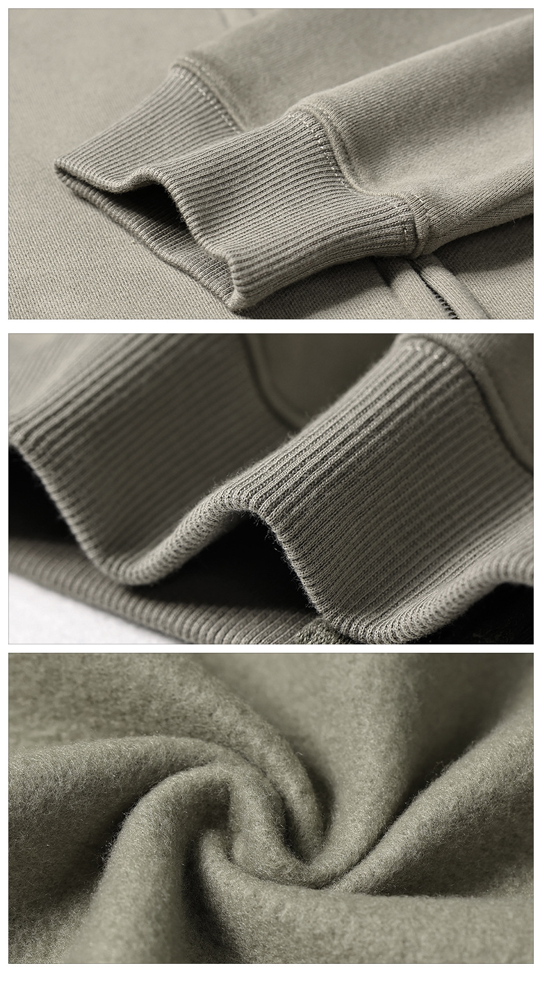 Simple Solid Color Hooded Zipper Outerwear Mens Streetwear Casual Long Sleeve Sweatshirts Men