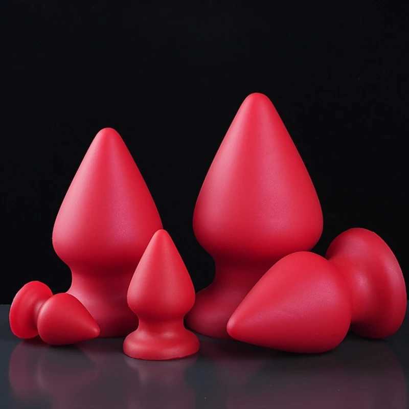6 Sizes Huge Anal Plug Comfortable Silicone Anal Dildo Suction Cup Big Butt Plug Anal Dilator Adult Anal Sex Toys for Women Anus XJ250806
