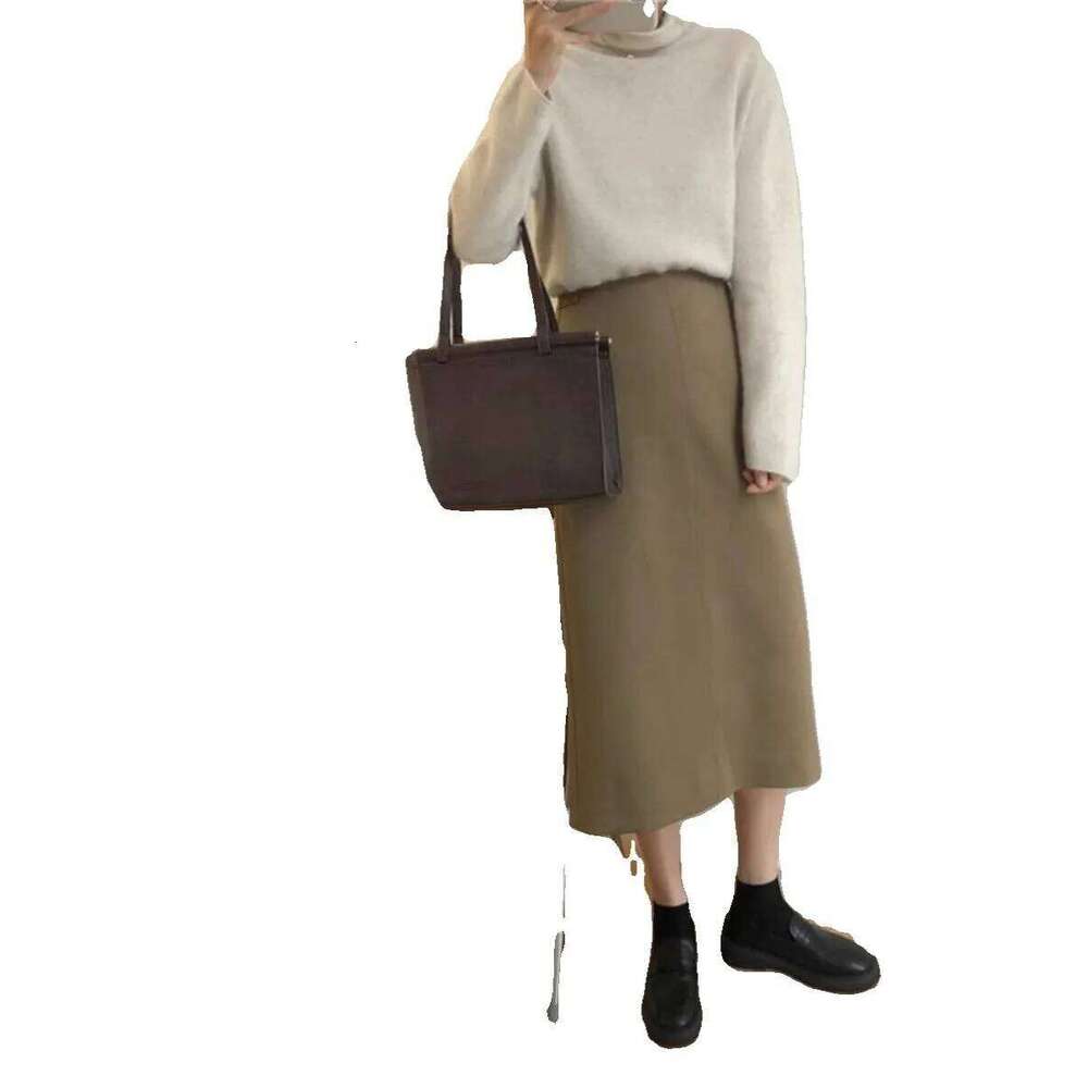 Fall And Winter Pile Cashmere Women's Loose Pullover Slim High Neck 100% Wool Sweater Base 250806