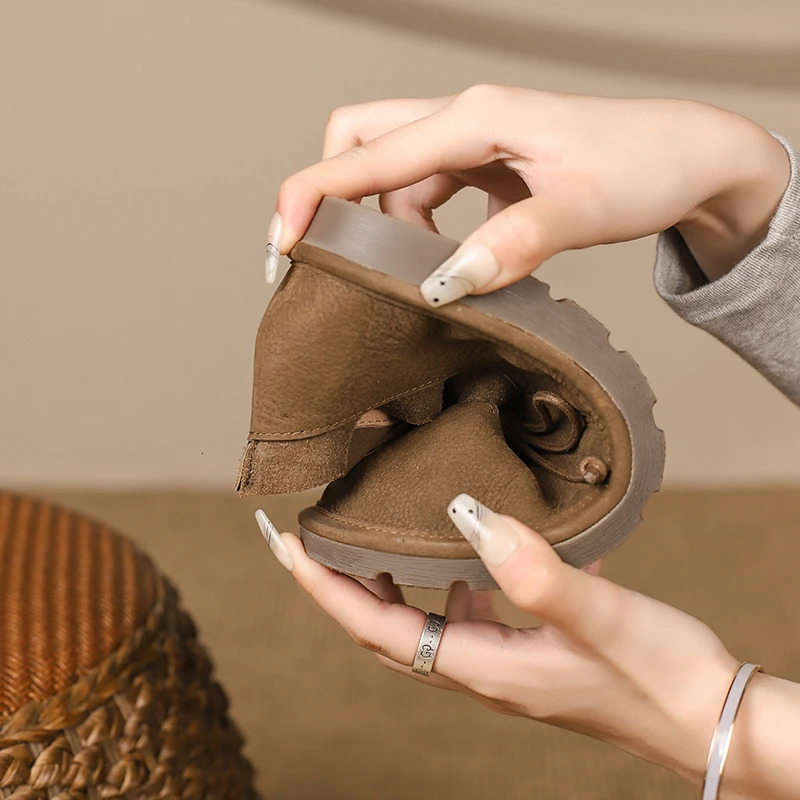 Artmu Original Flats Shoes for Women Lace Up Genuine Leather Spring Summer Soft Comfort Elegant Shoes for Ladies Zapatos 250731