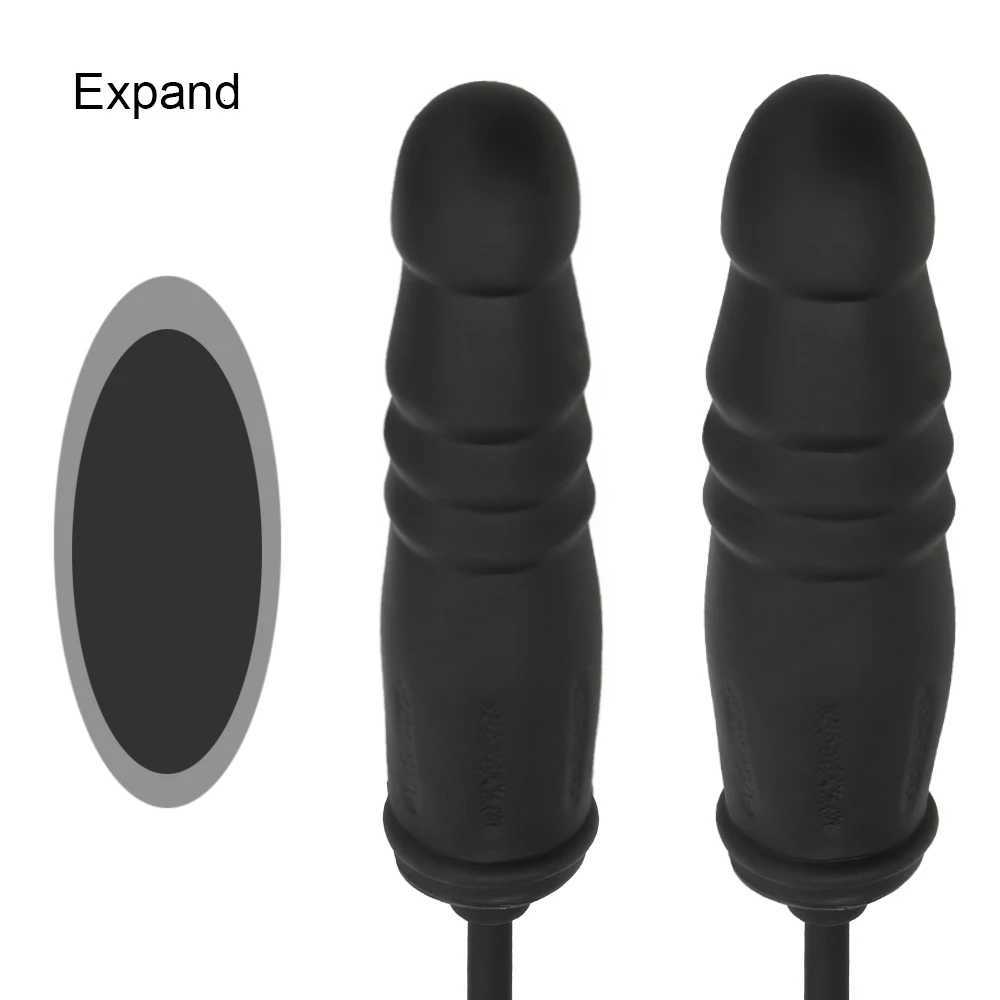 10pcs/lot Inflatable Dildos For Women Vaginal Anal Plug Men Butt Dilator Realistic Penis Female Masturbator Sex Toy Adult Games Couple Set XJ250806