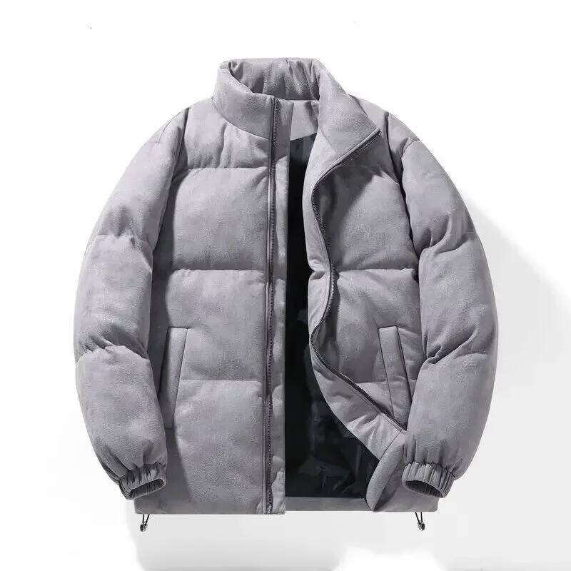 Parkas Padding Male Padded Coats Zipper Men's Down Jacket Short Korean Style Clothing Winter 2024 Youthful Clothes Reviews Many