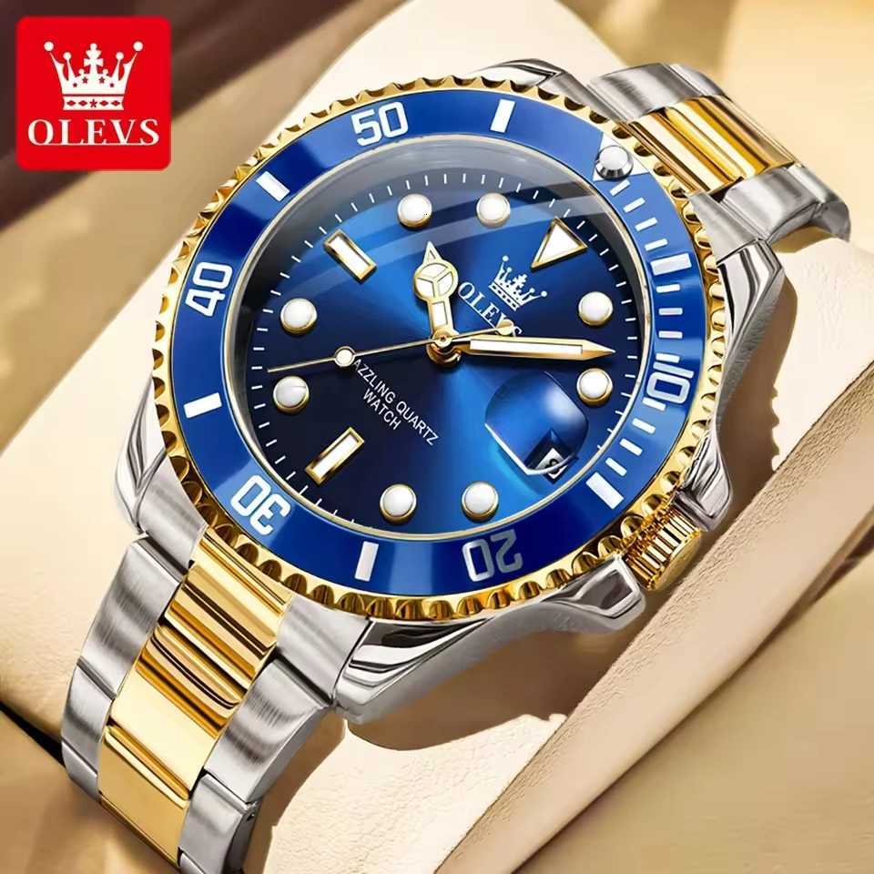 OLEVS Luxury Top Brand Fashion Quartz Men Auto Date Clock Sport Waterproof es Mens Wrist Relogio Masculino 5885 W250806