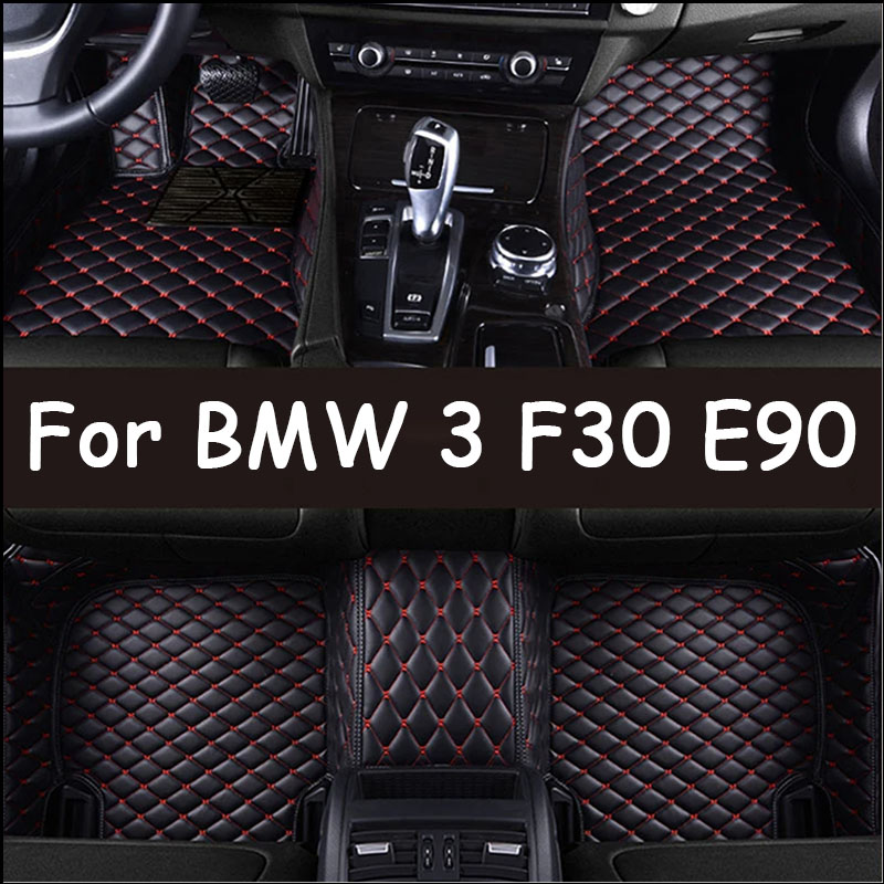 Car Floor Mats For 3 F30 E90 320i Five Doors 2008 2009 2010 2011 2012 Foot Pads Carpet Cover Interior Accessories