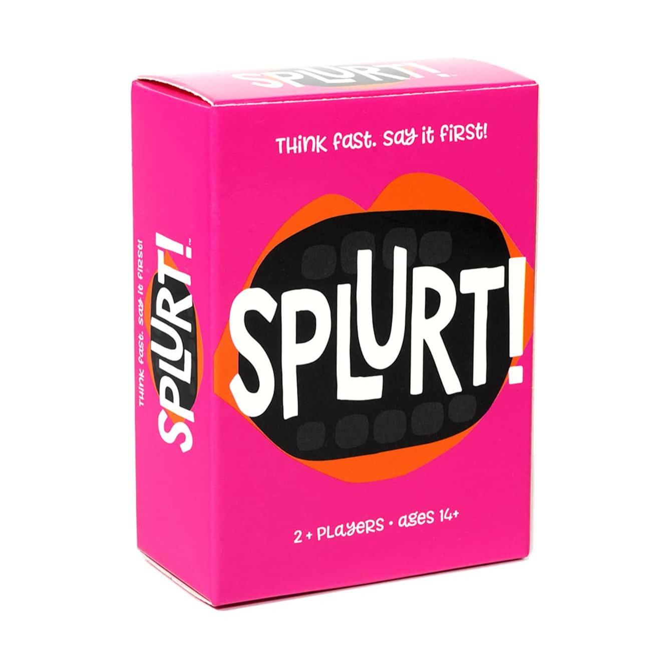 Splurt! - Portable Party Card Game - Think Fast. Say It First!,Pink