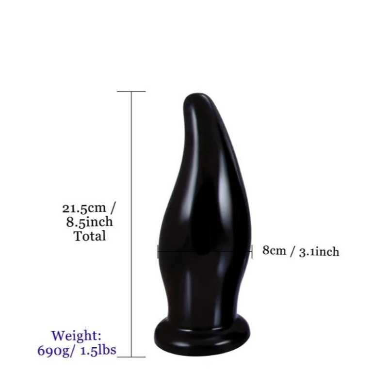 Large Anal Plug Dilator with Suction Cup Dildos Masturbator Stimulates Anus Vagina Long Big Butt Plug Sex Toys for Women and Men Sex Shop XJ250806