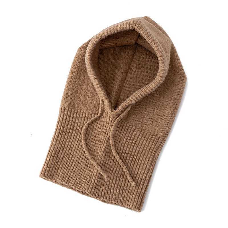 Hot Sale Women Winter Balaclava Cap Hooded Neck Warmer Windproof Knit Hat Outdoor Travel Winter Hat L250806