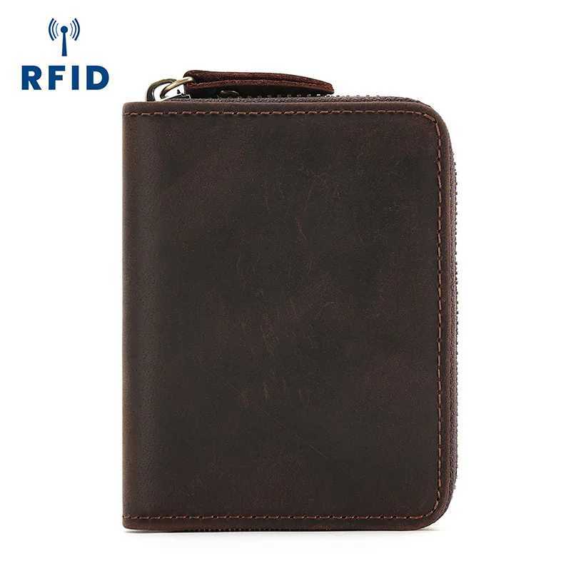 Mans Purse Zipper Coin Purse Short Wallet Men Women Short Wallet RFID Driving License Bag Wallet Multi Cards XJ250806
