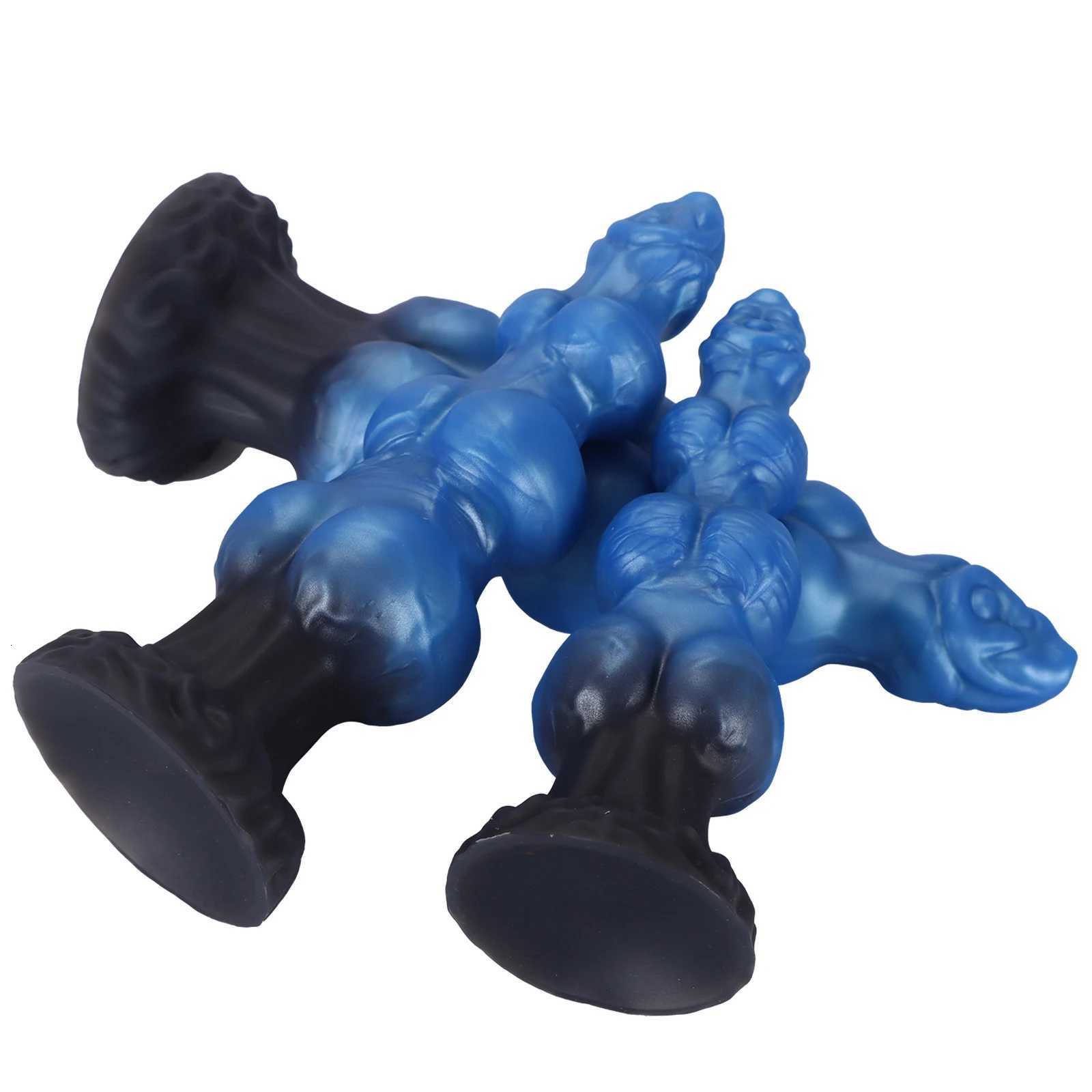 New Beads Huge Anal Plug Dildo Soft Silicone Butt Plug Anal Dilator Suction Cup Anal Toys Prostate Massager Sex Toy For Women Men XJ250806