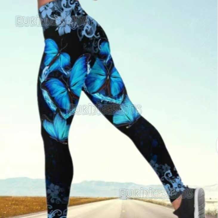 New Yoga Pants High Waist Nude Feel Printed Women Leggings Sports Outdoor Summer Fitness Pants H250806
