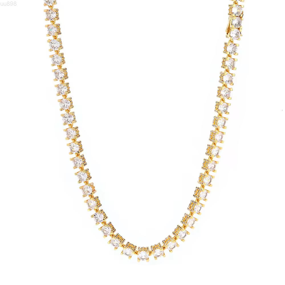 6mm S925 Silver Moissanite Tennis Chain Necklace Customizable Hip Hop Jewelry for Men