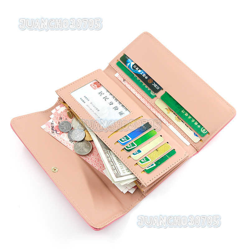 New Medium and Long Fashionable Womens Purse Womens Handbag Wallet Change Mobile Phone Bag Lingge Card Bag H250806
