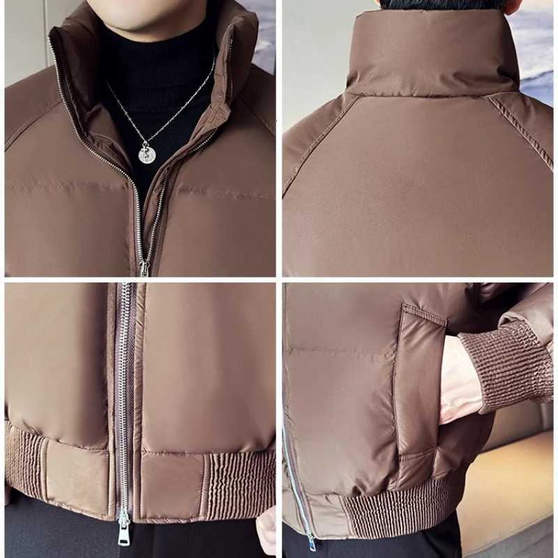 Loose and Casual Thickened Down Jacket for Men Stand-up Collar Daily Commuting Leisure and Warmth Autumn and Winter W250806
