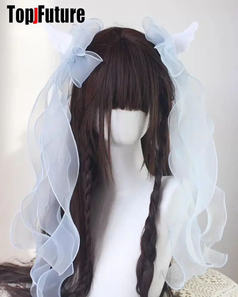 Angel wing Big Bow Hair Clip Y2K girl Harajuku Gothic Original Subculture Accessories Hair clips pins Hairpin Barrettes 250730