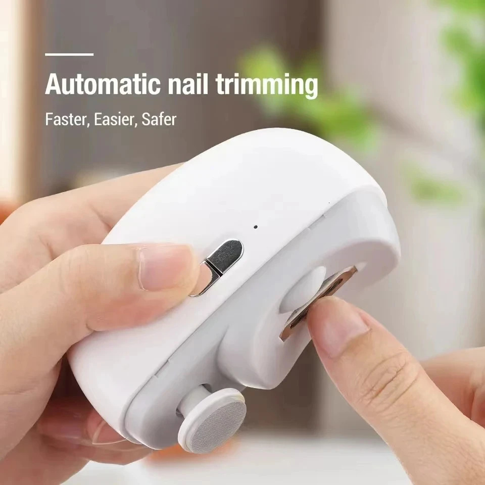 Electric Nail Clipper Grinding and Polishing 2 in 1 Multifunctional Portable Automatic Nail Grinder Electric Manicure Tool 250729
