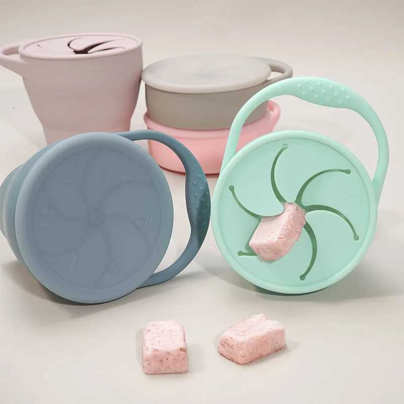 100% Food Safe Approved Silicone Container for Small Items Fashionable Snack Cup Portable Food Cup with Lid Baby Accessories X250806